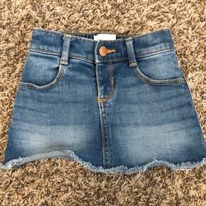 Toddler denim jean skirt